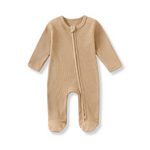Load image into Gallery viewer, Waffle Knit Zip-Up Sleep Suit
