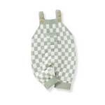 Load image into Gallery viewer, Le Damier - Checkered Knit Overalls
