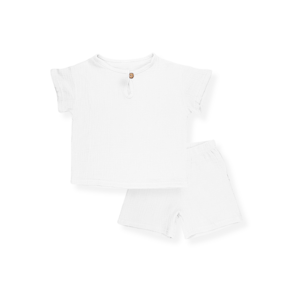 Breathable Linen Short Sleeve Set