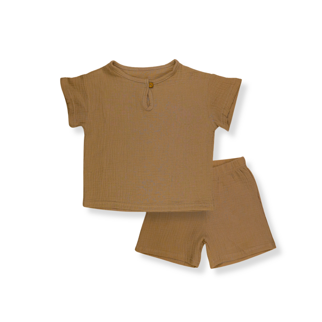 Breathable Linen Short Sleeve Set