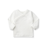 Load image into Gallery viewer, Newborn Organic Wrapover Shirt
