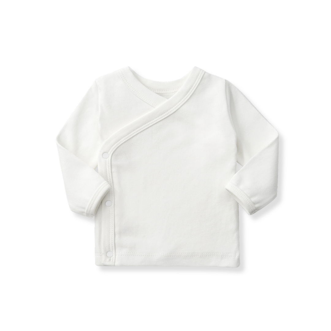 Newborn Organic Wrapover Shirt
