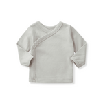 Load image into Gallery viewer, Newborn Organic Wrapover Shirt
