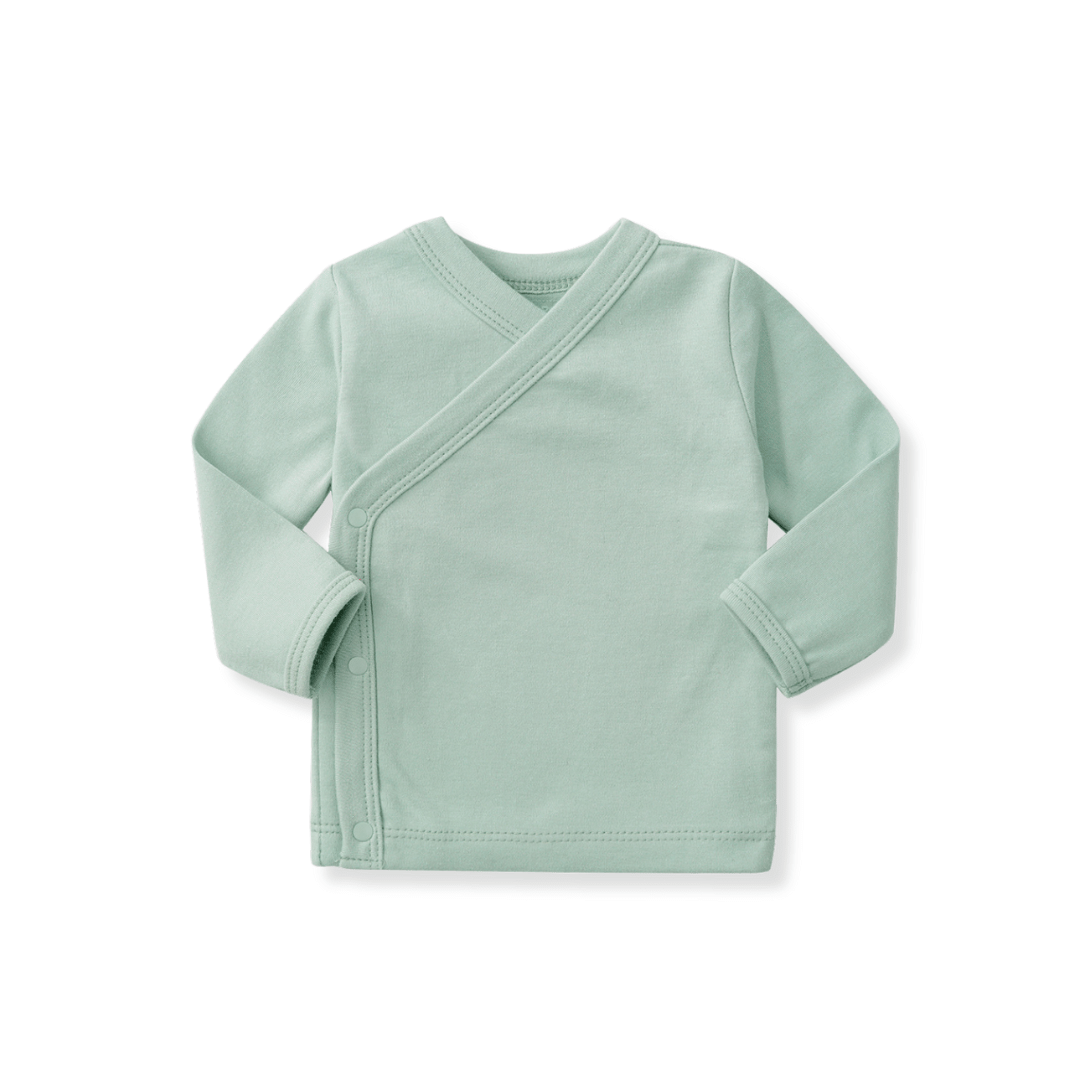 Newborn Organic Wrapover Shirt