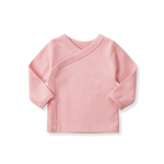 Load image into Gallery viewer, Newborn Organic Wrapover Shirt
