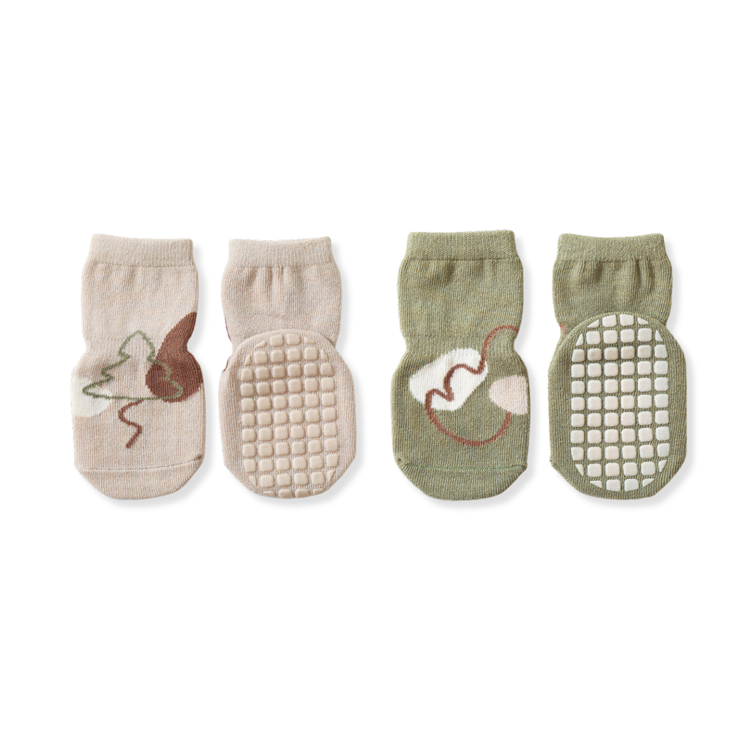 Non-Slip Baby Socks (2-Pack)